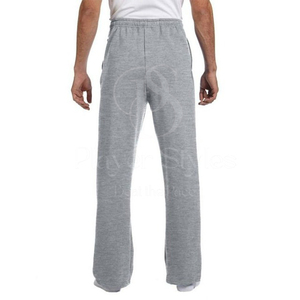 Pantalon décontracté pour homme en coton/polyester, coupe droite, respirant, séchage rapide, léger, avec cordon de serrage, style streetwear - Product Image 2