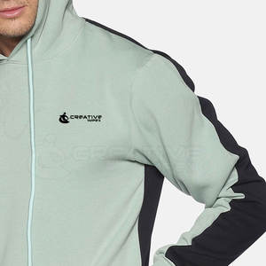 Pakistan Fabrication Hommes Casual Pull À Capuche Logo Imprimé Personnalisé Marron Solide Motif À Capuche Fermeture Éclair Conception 100% Coton - Product Image 3