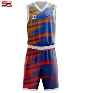 Sublimación personalizada y logotipo camiseta de baloncesto y pantalones cortos nuevos uniformes de baloncesto cómodos transpirables para hombres - Product Image 4