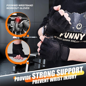 Guantes de Levantamiento de Pesas, Guantes de Gimnasio para Hombres y Mujeres, Protección Completa de la Palma para Deportes, Levantamiento de Pesas, Entrenamiento - Product Image 4