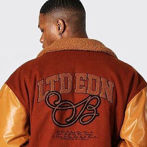 Vente en gros de vestes Letterman pour hommes 2025 Nouvelle veste universitaire Letterman de baseball personnalisée pour hommes - Product Image 4