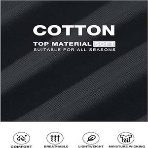 Chemises de couleur noire vêtements pour hommes grande taille coton Polyester de qualité supérieure col rond avec poche respirant hommes t-shirt - Product Image 6