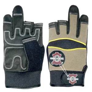 Guantes de Mecánico de Cuero Vacuno para Verano e Invierno, Impermeables y Resistentes a Cortes - Product Image 1