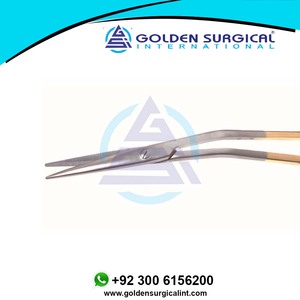 Ciseaux dentelés Fomon de 14 cm manche doré ciseaux nasaux et amygdales délicats en acier inoxydable - Product Image 4