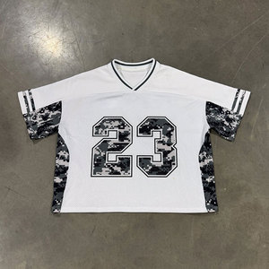 Derniers vêtements de sport oversize en polyester pour équipe Maillot américain uni en maille vierge Vêtements de football rétro de haute qualité - Product Image 1