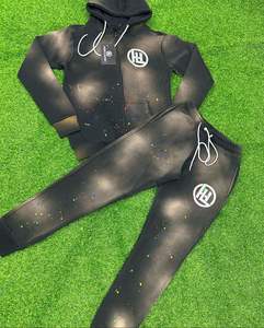 ชุดวอร์มลำลองแบบมีฮู้ดสำหรับผู้ชาย ผ้าฝ้ายฟลีซ 100% แห้งเร็วและระบายอากาศได้ดี - Product Image 3