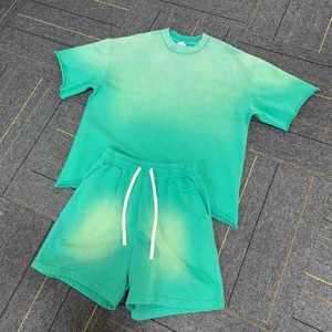 Ensemble T-shirt et short surdimensionné personnalisé, streetwear pour hommes, fabricant, impression de logo personnalisée - Product Image 1