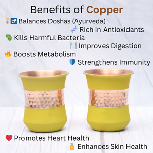 Gobelet en cuivre jetable de nouvelle conception en verre de cuivre pur pour les clients de l'hôtel pour profiter de l'eau potable avec un nouveau look élégant - Product Image 6