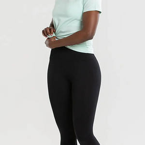 100% algodón verde mujer True largo manga corta Camiseta transpirable ligero y diseñador relajado ajuste gimnasio entrenamiento camiseta - Product Image 5