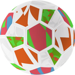 Perfect Grab Iconic Panneaux imprimés hybrides cousus à la machine Ballon de football de football taille 5 pour l'entraînement en intérieur en cuir - Product Image 3