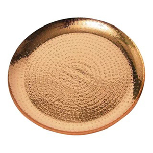 Plaque de chargeur en métal de forme ronde, couleur argent, design Unique, offre spéciale, décoration de mariage et d'événements, plaque de chargeur - Product Image 2
