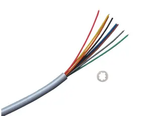 Flat white/black/grey multi-core telephone cable wire pure copper CCA CCS