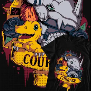 Camiseta Anime Digimon Courage, 100% Algodón Jersey, Diseño Deportivo con Estampado, Disponible en 240g y 280g - Product Image 4