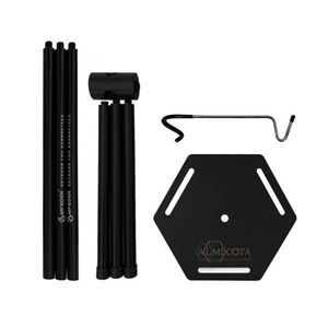 Support d'accessoires de tente en aluminium noir thermolaqué - Product Image 4