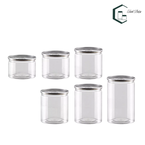 Frascos de comida para mascotas de alta calidad con tapa de extracción de boca ancha tapas de aluminio de 85mm de diámetro para almacenamiento de galletas de aperitivos TINH DIEU VIETNAM - Product Image 2