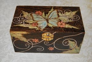 STYLISH DESGIAN NATURAL WOODEN Premium Printed Home Wooden Tabletop Spice Box With Separate Compartments for Spices and - Product Image 5