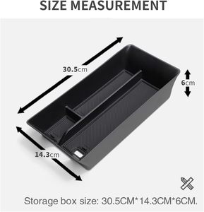 Organizzatore per Console centrale per 2025 <span class=keywords><strong>Toyota</strong></span> Camry XV80 LE/SE/XLE/XSE bracciolo scatola di immagazzinaggio ABS nascosto vassoio di stoccaggio inserti accessori - Product Image 4