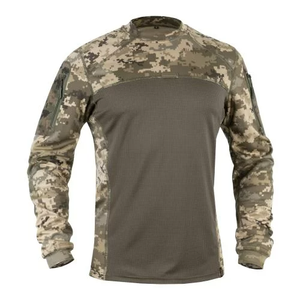 T-shirt à manches longues pour homme, tissu polyester respirant, anti-UV, séchage rapide, construction renforcée, LACERTA CAMO, en stock, UA - Product Image 1