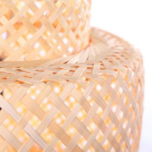 Modern <b>Bamboo</b> Pendant <b>Light</b> with round Woven Lampshade Traditional Victorian Boho Wicker Lighting Rattan Material from Vietnam - Product Image 6