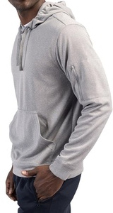 เสื้อสเวตเตอร์ขนแกะแขนยาวแบบสวมหัวมีฮู้ดน้ำหนักเบาสำหรับผู้ชาย - Product Image 2