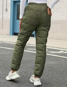 กางเกงบับเบิ้ลหนาสำหรับผู้ชายกางเกงลำลองกันหิมะกันน้ำอบอุ่นกลางแจ้ง - Product Image 1