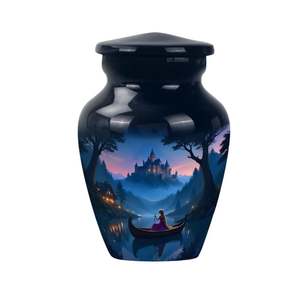 Urna de cremación impresa en aluminio para cenizas humanas y mascotas Adulto Mini recuerdo Aluminio Funeral Memorial Cenizas Almacenamiento al por mayor - Product Image 5