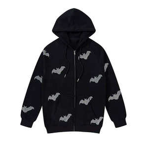 Último Estilo, Nueva Llegada, Sudaderas con Pedrería para Hombre, Color Sólido, Básicas, 100% Algodón, Sudaderas con Pedrería para Hombre al por Mayor - Product Image 1