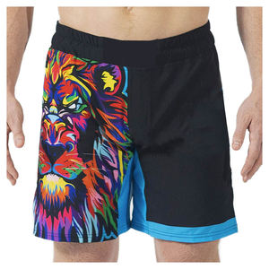 Pantalones cortos de entrenamiento deportivo hechos a medida para hombres, lucha sublimada completa, Muay Thai y UFC para MMA y Karate - Product Image 1