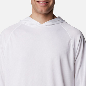 Sweat à capuche pour homme en maille confortable avec impression de logo personnalisée, manches longues et capuche, couleur unie / Conception de capuche réglable - Product Image 2