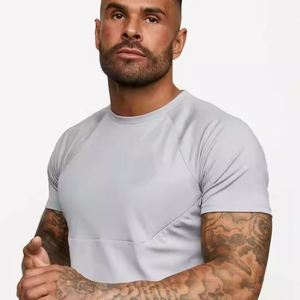 Autumn 100% Polyester Slim Fit T-Shirt Shorts <b>Set</b> Quick Dry Neck Short Sleeves Solid Plain Design Logo Print Breathable Summer - Product Image 5