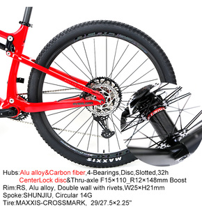 Bicicleta de Montaña Urbana de Alta Calidad, 12 Velocidades, Todoterreno, Cuadro de Fibra de Carbono de 29/27.5 Pulgadas, <span class=keywords><strong>Freno</strong></span> de Disco Hidráulico - Product Image 6