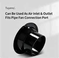Connecteur à bride angulaire FL180-X en ABS, joint de bride de conduit en plastique pour système de ventilation HVAC d'air frais