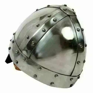 Armure de guerrier avec doublure en cuir disponible au prix de gros pour l'exportation casque normand médiéval calibre 18 acier doux - Product Image 2