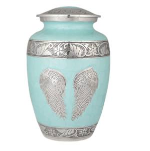 High Quality Low Prices Aluminium Cremation Urns Hot Selling <b>Metal</b> Funeral Urns With Pewter Stripe - Product Image 3