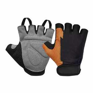 Gants demi-doigt en cuir épais pour le cyclisme, l'entraînement d'haltérophilie, l'entraînement sportif, la boxe en plein air - Product Image 6