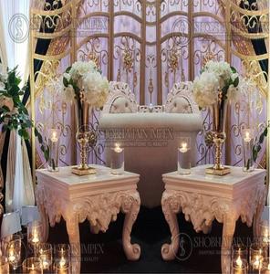 Tabourets en bois traditionnels pour décorations de mariage - Product Image 3