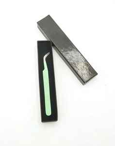 Pince à cils et sourcils en acier inoxydable de précision durable Sevmek ZM-EM_002 chirurgicale vert bleu noir Logo personnalisé - Product Image 2