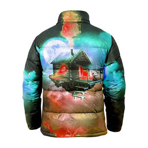 แจ็กเก็ตขนเป็ดกันลมของผู้ชายน้ำหนักเบาออกแบบได้ตามต้องการระบายอากาศได้ดีขนาดใหญ่พิเศษพร้อมซิปปิด90% - Product Image 6