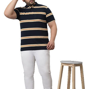 Polo de algodón transpirable de talla grande para hombre de la mejor calidad suave tejido de punto de secado rápido con diseño estampado - Product Image 5