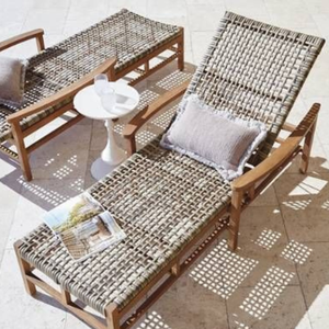 Tumbona Teslin con logotipo personalizado, cojín para relajación al aire libre, 3 años de garantía, estilo trasero sólido, para piscina, jardín, panel de MDF - Product Image 1