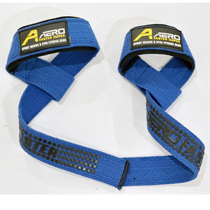 Correas de elevación de algodón grueso de alta resistencia con impresión de gel de silicona Agarre y soporte adicionales duraderos de por vida - Product Image 2