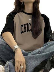 เสื้อยืดเอวลอยทรงหลวมพอดีตัวสำหรับผู้ชายเสื้อยืดแนวสตรีทผ้าฝ้าย100% ไหล่ตกสำหรับใส่โลโก้ได้ตามต้องการ - Product Image 2