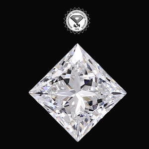 Diamante real cultivado en laboratorio, corte princesa, 3 quilates, color F, claridad VS1, certificado IGI, diamante suelto para la elaboración de joyas SHREERAJ SOLITAIRE - Product Image 2