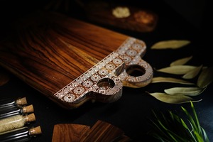 Planche à découper en bois économique, durable, pour la préparation quotidienne des aliments, la cuisine et le service - Product Image 4