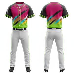 Uniforme de Béisbol Sublimado Unisex 2026, Ligero, de Malla, Personalizable con Nombre y Número del Equipo, Alta Calidad, Opción Completa, Venta al Por Mayor - Product Image 1