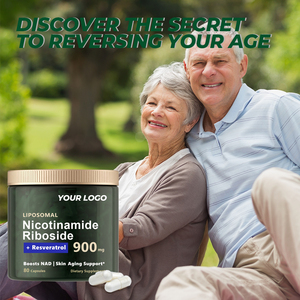 Nad Supplement Met Nad Nicotinamide Riboside Resveratrol 900 <span class=keywords><strong>Mg</strong></span> Stimuleert Cellulaire Gezondheid En Anti-Aging Energie Voor Volwassenen - Product Image 4