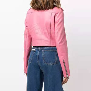 Veste en cuir grande taille veste en cuir pour femmes à vendre prix de gros - Product Image 3