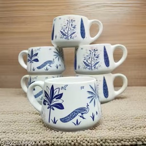 Taza de cerámica Diseño de impresión simple personalizado Taza de café - Product Image 4