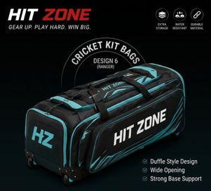 กระเป๋าใส่อุปกรณ์คริกเก็ต HIT ZONE Tournament รุ่นพรีเมียม ทนทาน ขนาดใหญ่ ความจุเยอะ  กระเป๋าเป้สะพายหลังอเนกประสงค์ ช่องใส่ของหลายช่อง สะดวกสบาย - Product Image 2