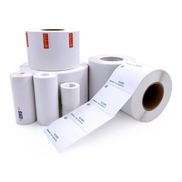 Étiquettes autocollantes blanches amovibles de 100*100 mm, feuilles de papier, cartons, taille et logo personnalisés